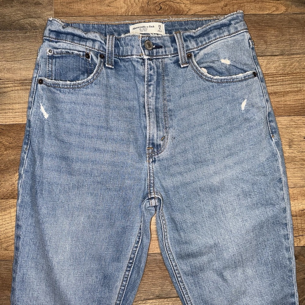 Abercrombie & Fitch Jeans The Skinny High Rise Size 28/6s - Picture 4 of 8